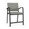 Lesro Newport Wide Hip Chair Metal Frame, Black, OH Eucalyptus Upholstery NP1261 - alternate 1